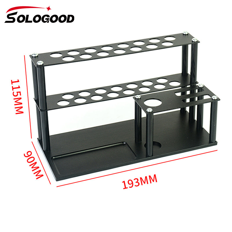 SoloGood RC Tool Stand Screwdriver Organizer Holder Phillips Hex Cross Storage Rack with Screw Tray 18 Holes for RC Car Heli